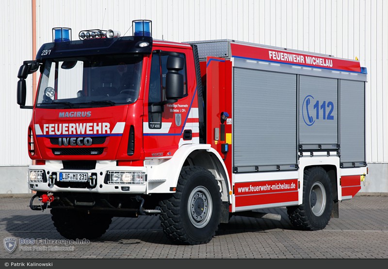 Tanklöschfahrzeug TLF 4000 der Freiwilligen Feuerwehr Michelau i.OFr.